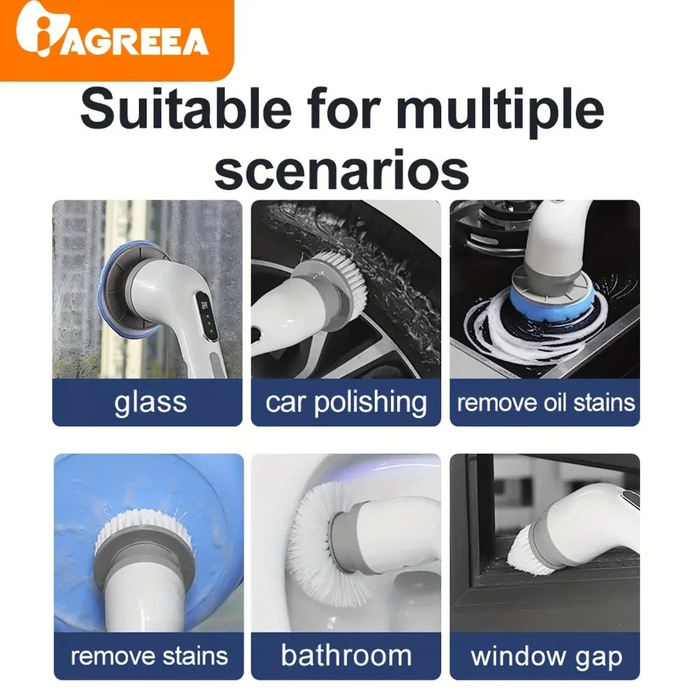 9-in-1 Electric Spin Scrubber