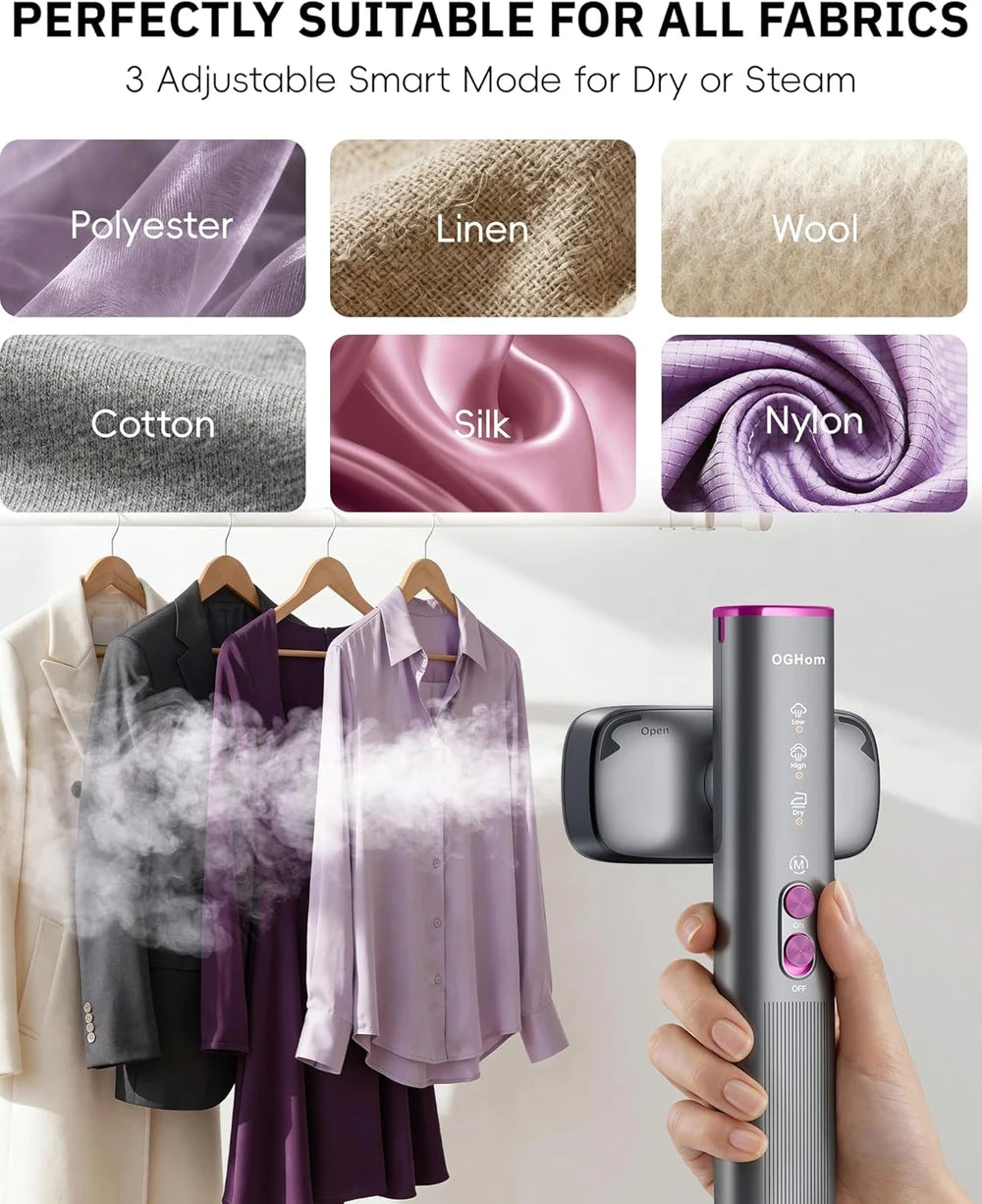 OGHom 2-in-1 Travel Steamer