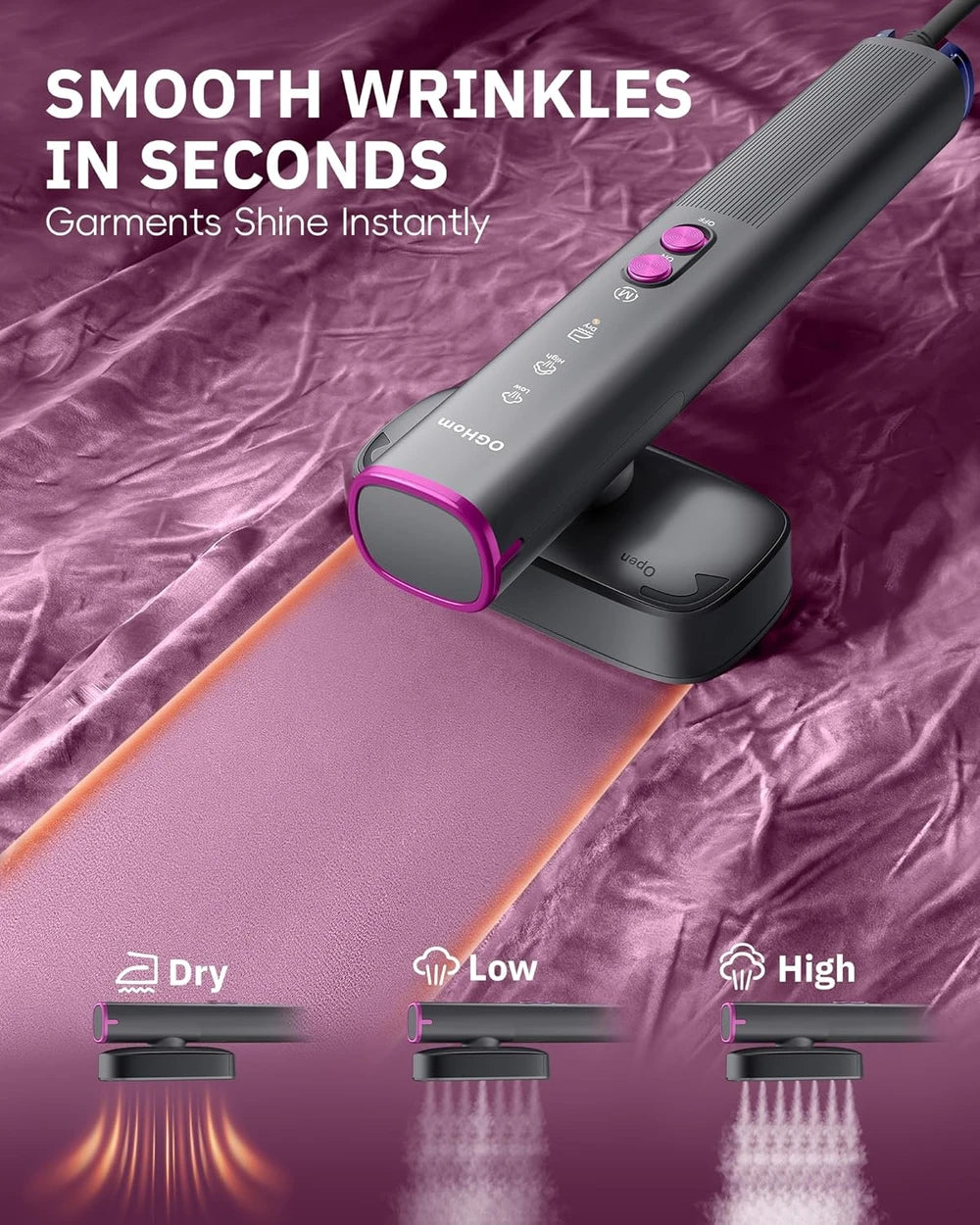 OGHom 2-in-1 Travel Steamer